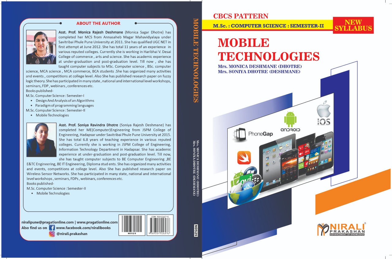 Course -MSC cs sem 2 Sub-  mobile technology 