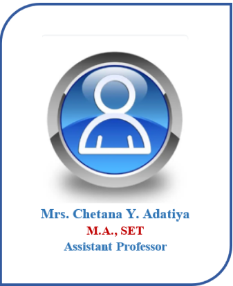 Mrs.ChetanaYashAdatiyaEnglishDepartment